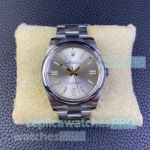 Clean Factory Replica Rolex Oyster Perpetual Men 41MM Silver Grey Dial Watch